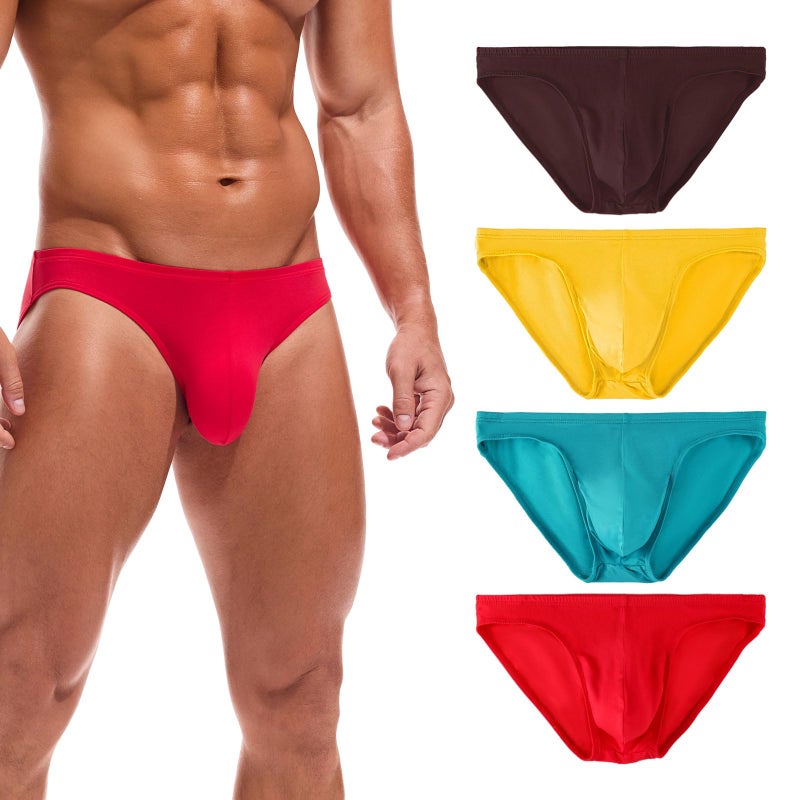 Summer Code Mens Soft Modal Briefs Low Rise Lightweight Underwear - Image 1